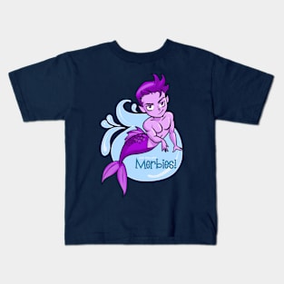 Purple Lounger Merbie Kids T-Shirt